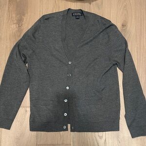 Brooks Brothers Charcoal Cardigan Sweater